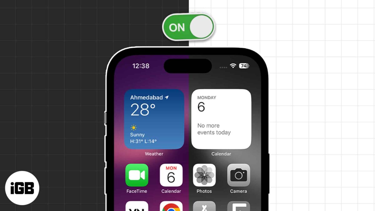 Turn on grayscale on iphone