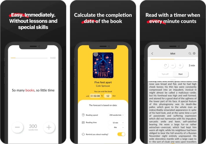 Wordex - read books faster
