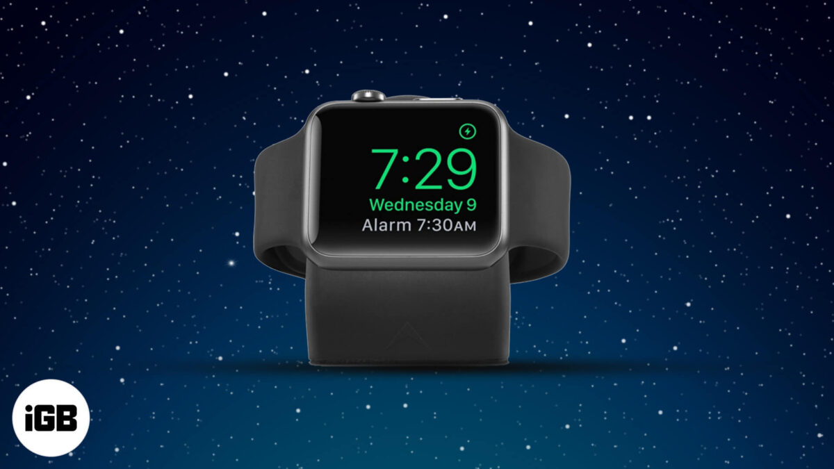 How to use nightstand clock mode on apple watch