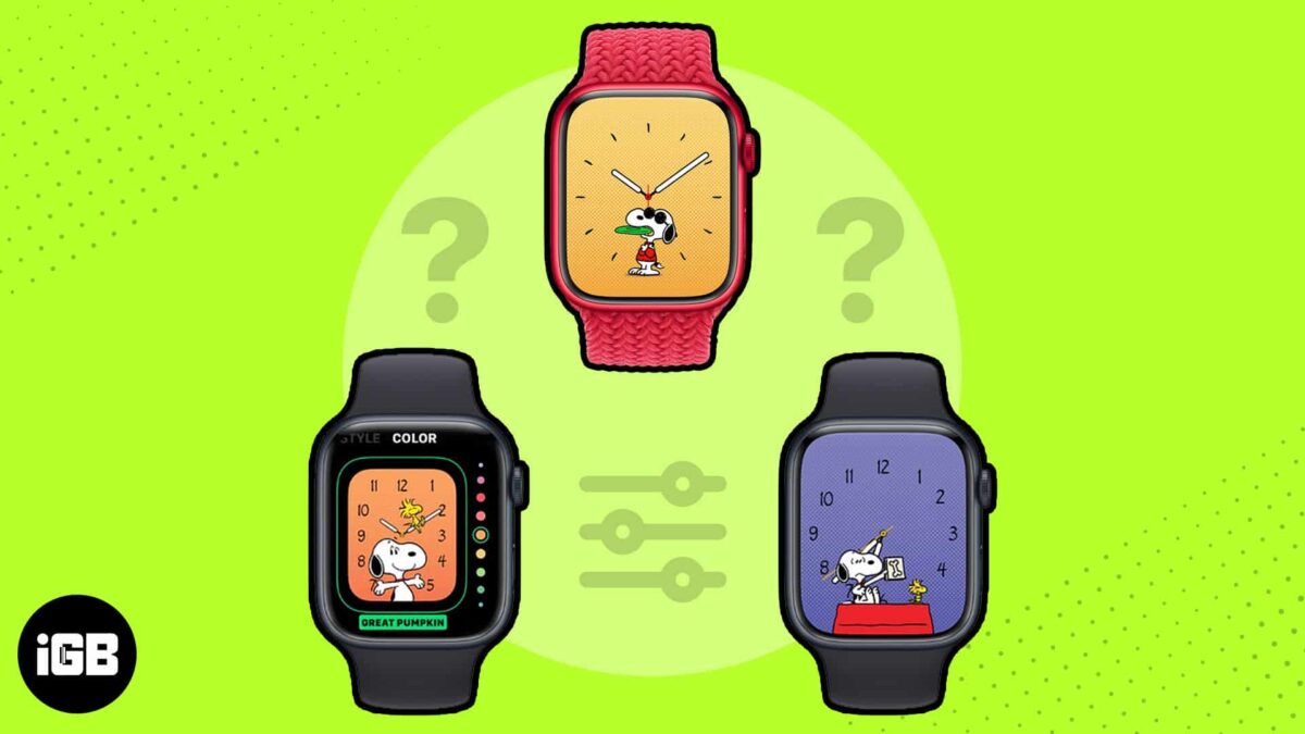 Add and customize snoopy watch face on your apple watch