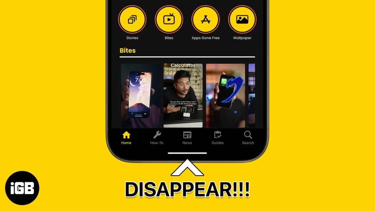 How to remove the grey home bar at the bottom of an iphone