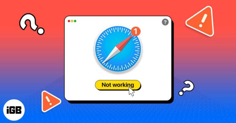 Fix Safari Not Working on Mac