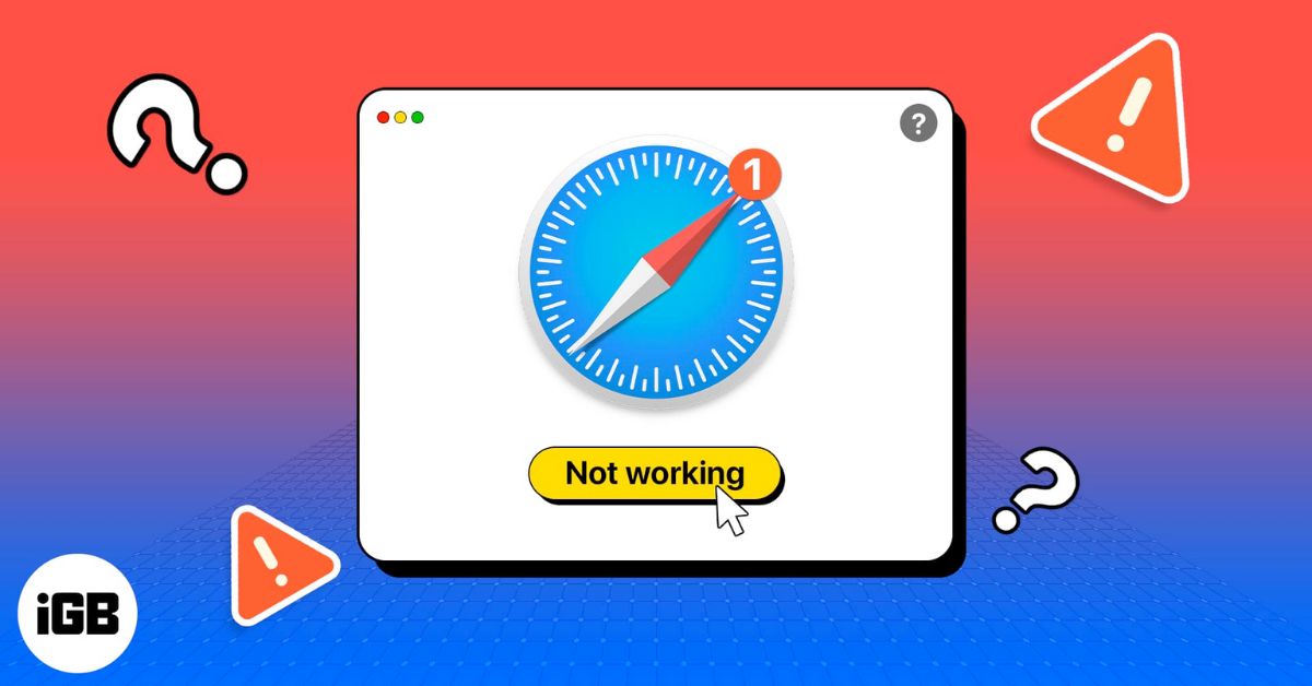 Fix Safari Not Working on Mac