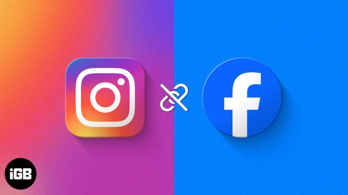 How to unlink facebook and instagram