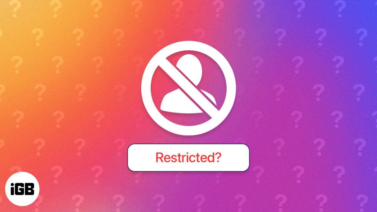 What happens when you restrict someone on instagram
