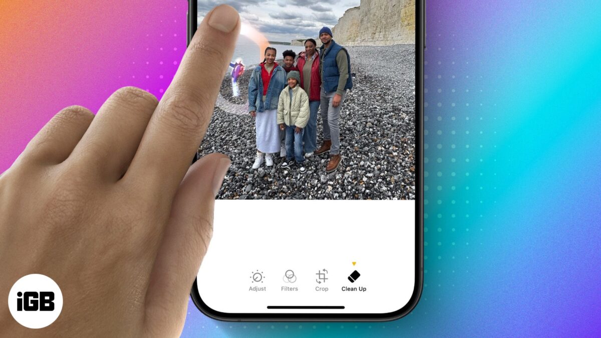 How to remove objects in photos with clean up in ios 18