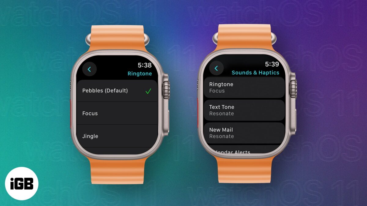 How to change apple watch ringtone