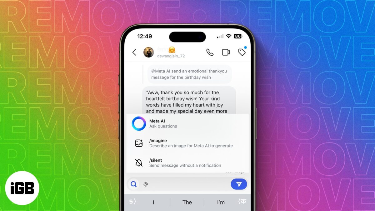 How to turn off meta ai on whatsapp instagram and facebook