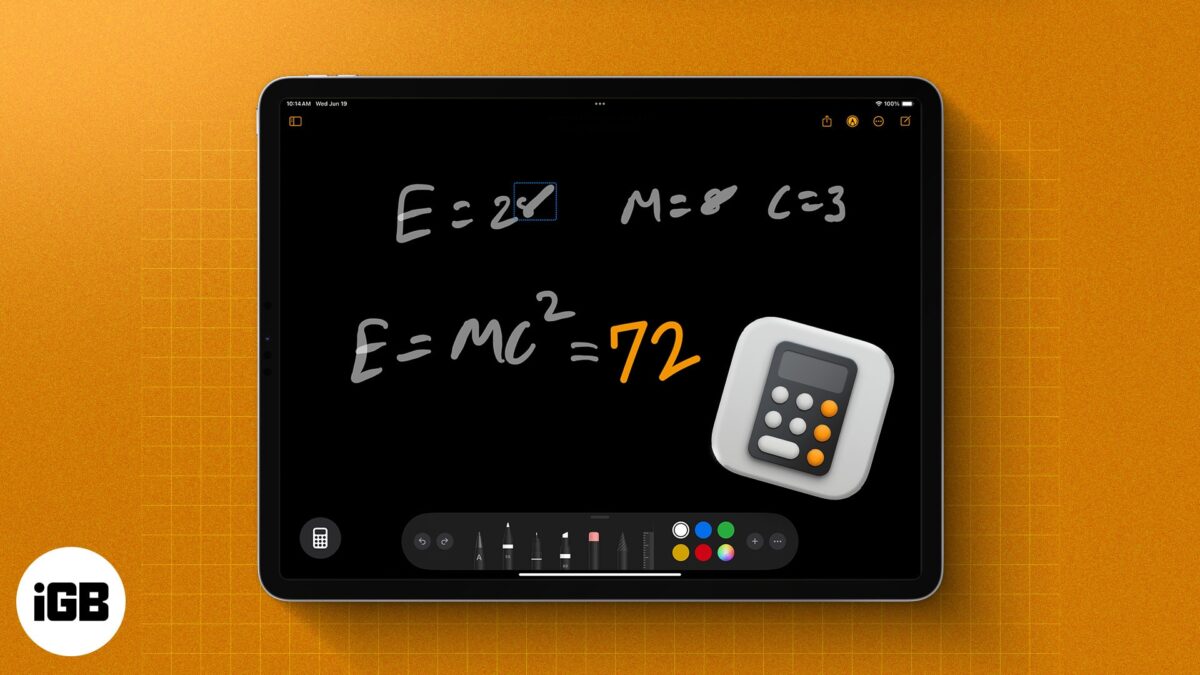 How to use calculator app on ipad