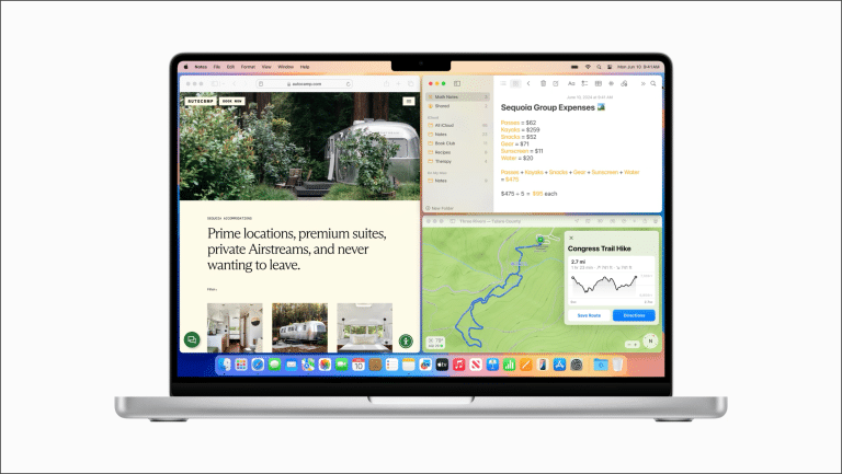 macOS Sequoia window tiling
