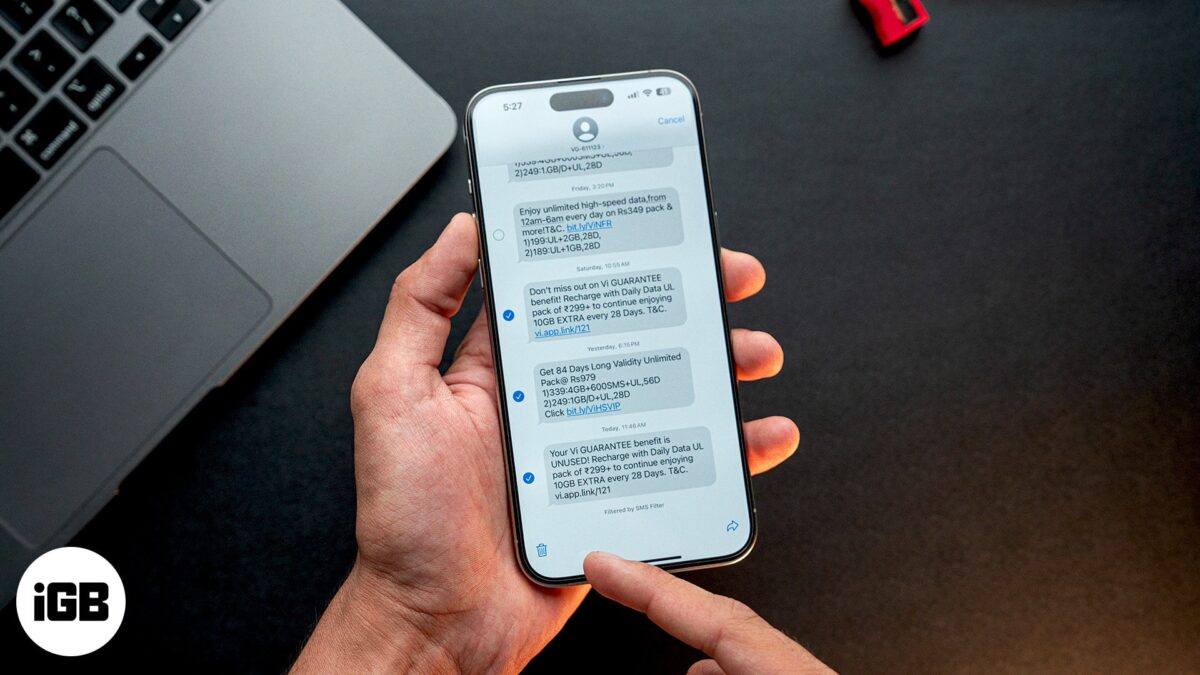 How to delete message on iphone
