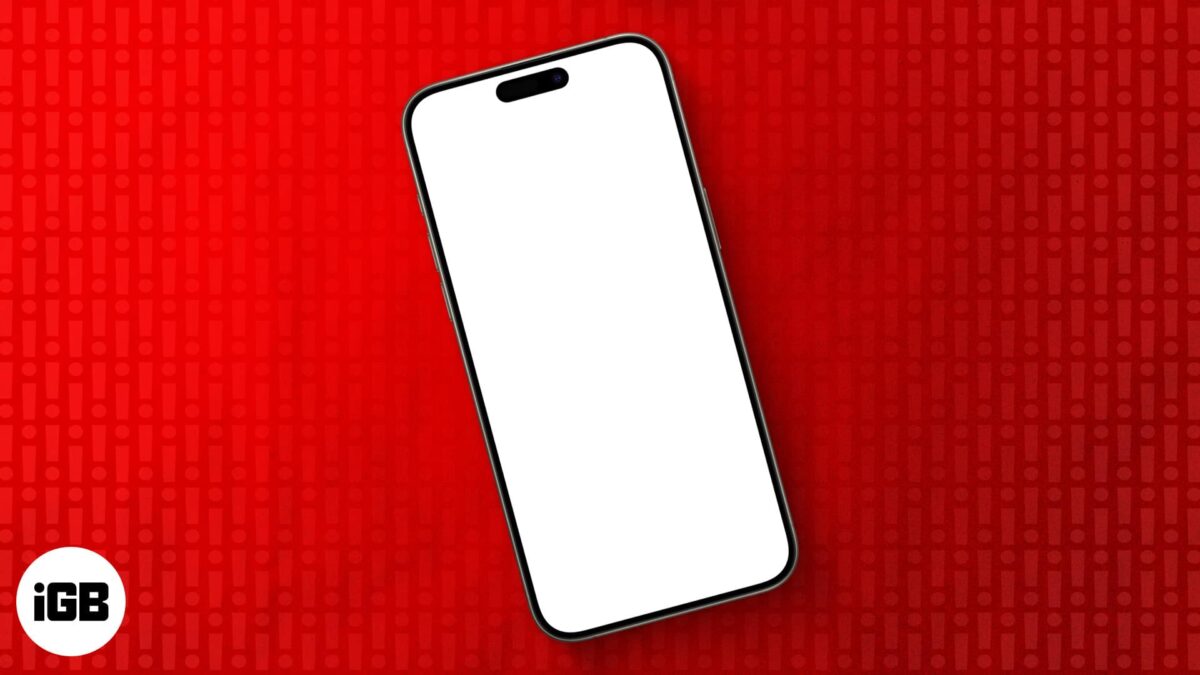 How to fix iphone white screen of death