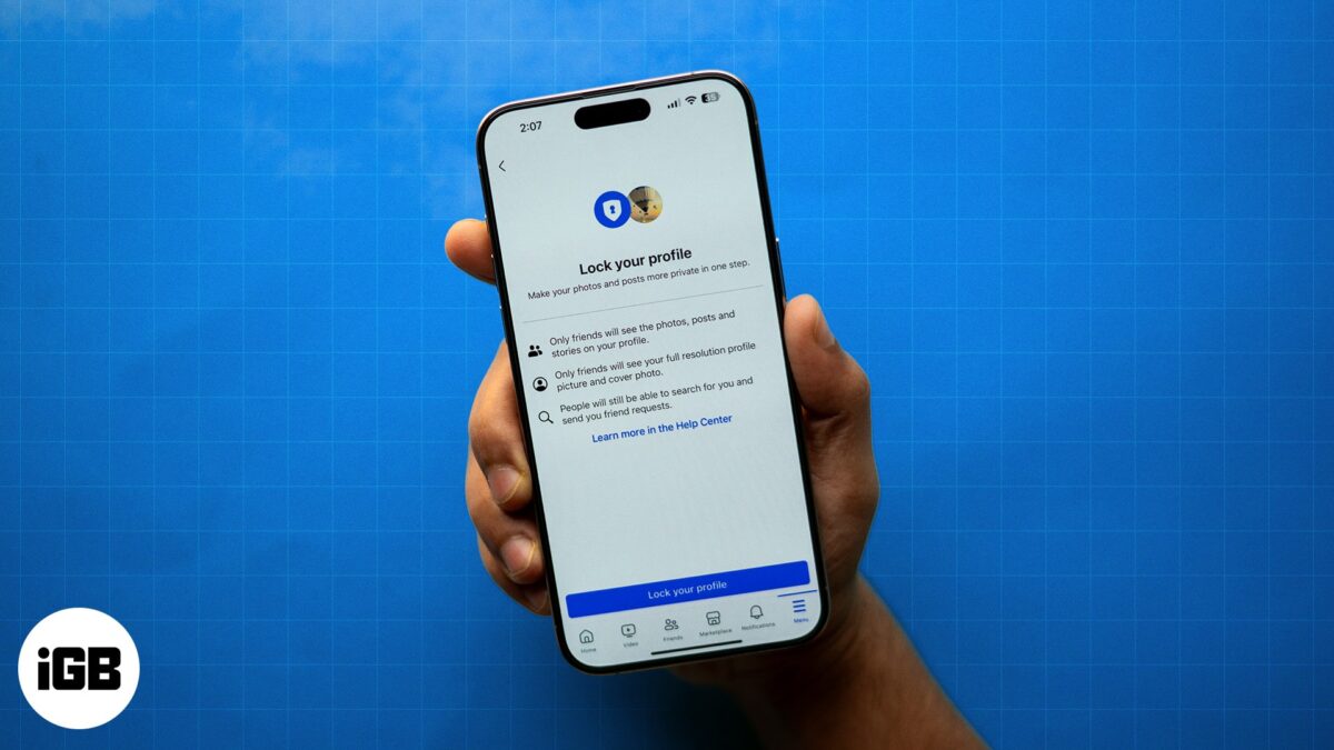 How to lock facebook profile on iphone and pc