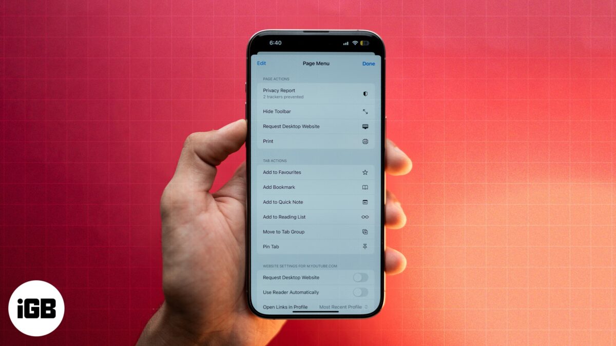 How to request desktop site on iphone