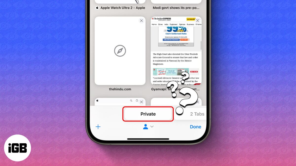 How to turn off private browsing on iphone and ipad
