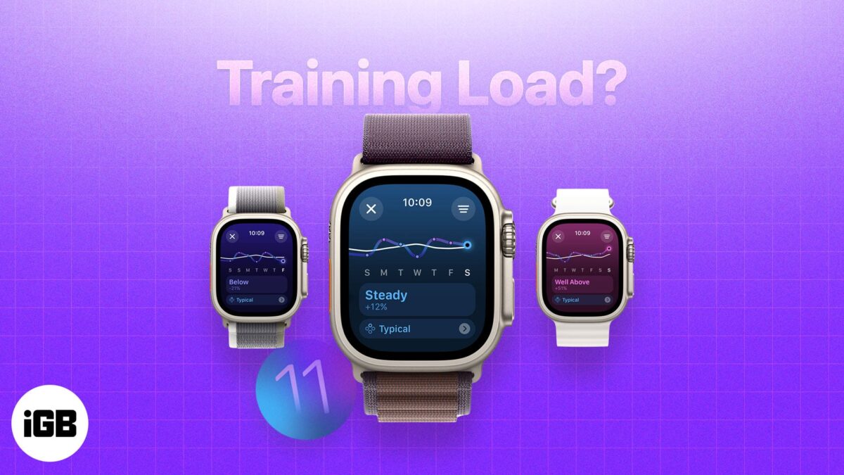How to use apple watch training load