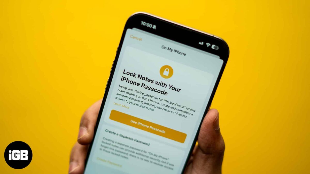 How to lock notes on iphone and ipad