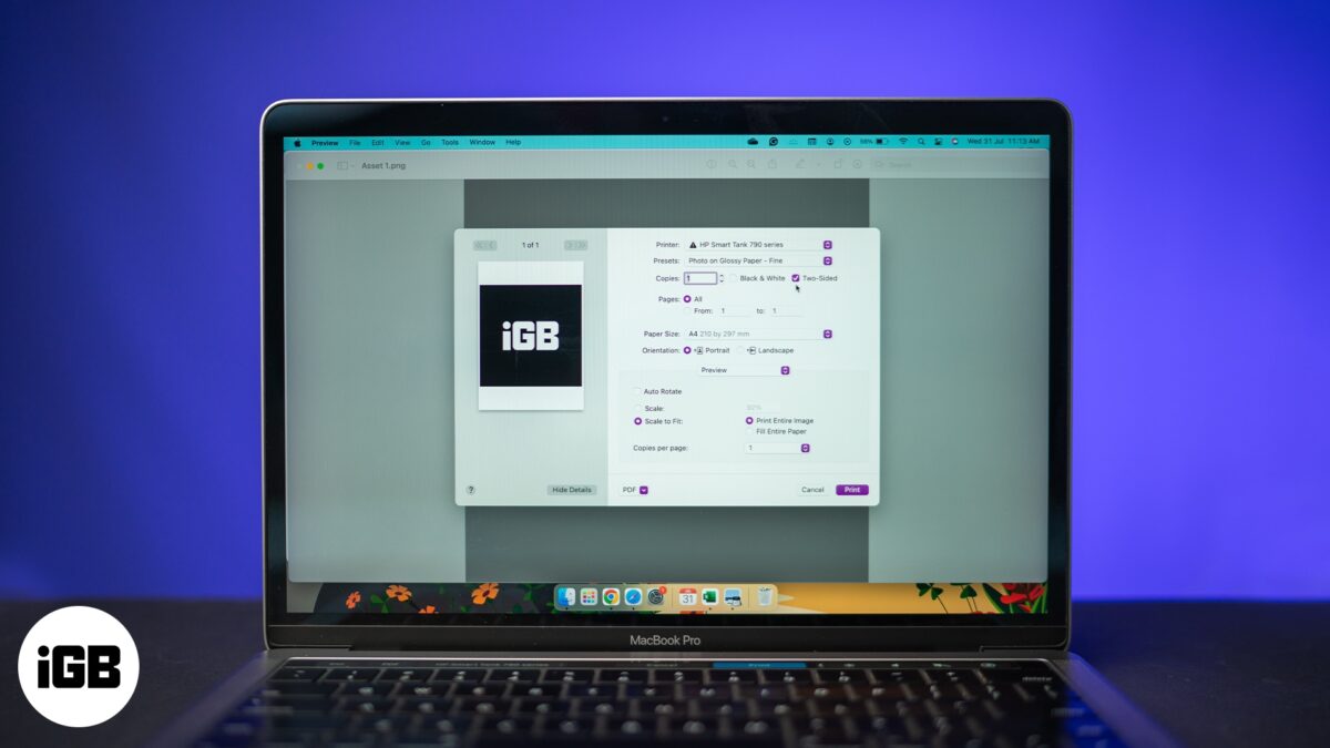 How to print double sided on mac