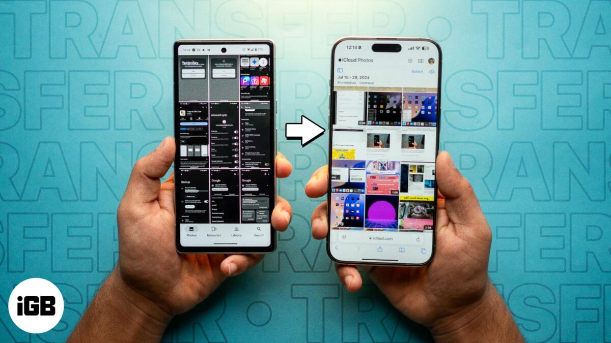 How to transfer google photos to icloud photos