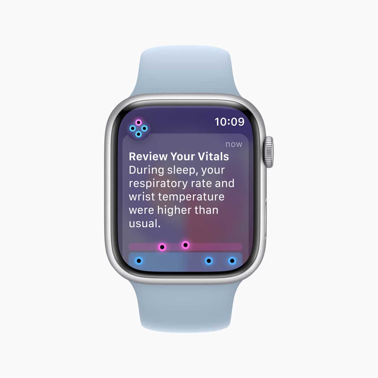 Vitals app on an Apple Watch.