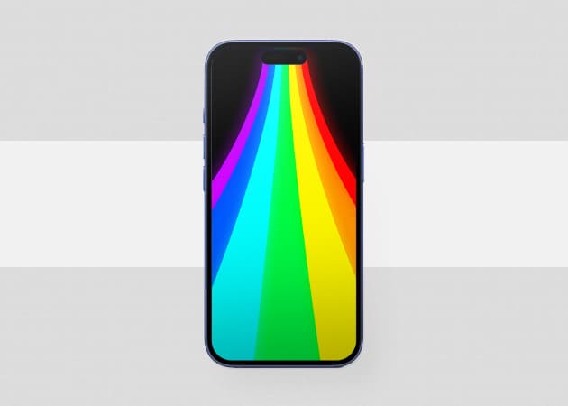 Colorful Dynamic island wallpaper.