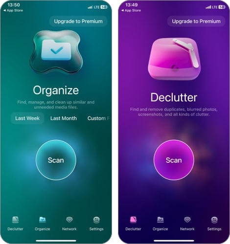 CleanMyPhone iOS cleaner app.