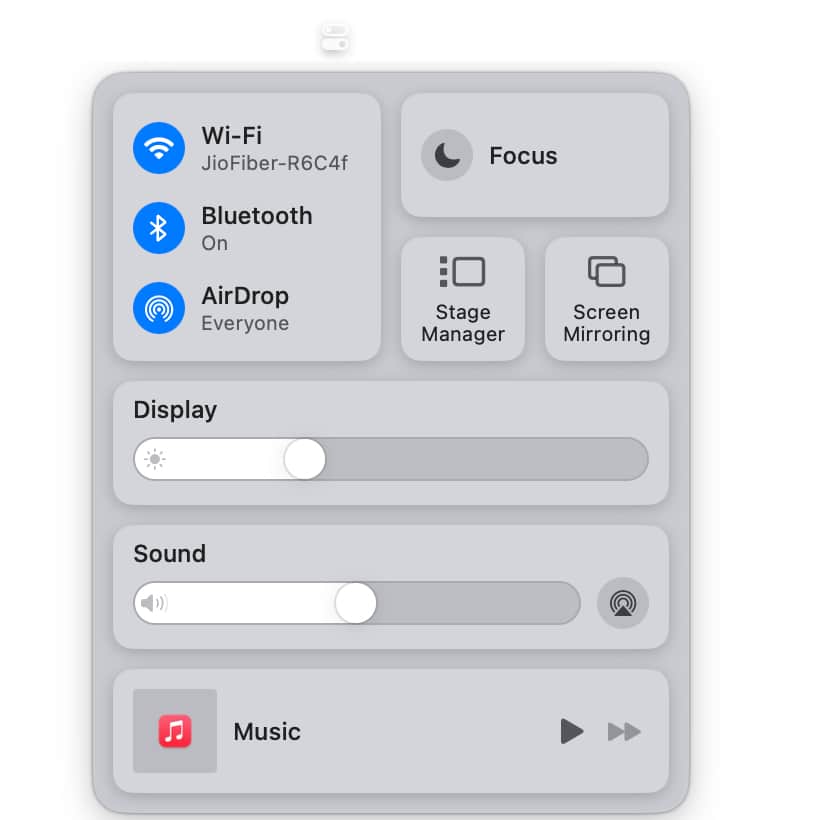 Ensure Wi-Fi and Bluetooth are enable on Mac