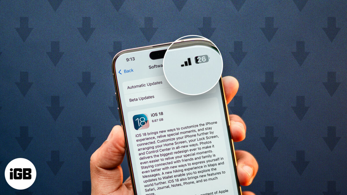 How to install ios 18 using mobile data