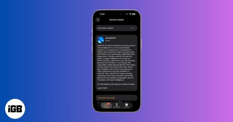Install watchOS 26 on Your Apple Watch