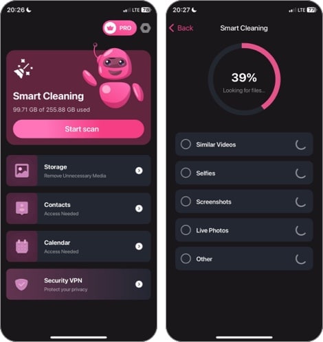 Magic Cleaner & Smart Cleanup iOS app.