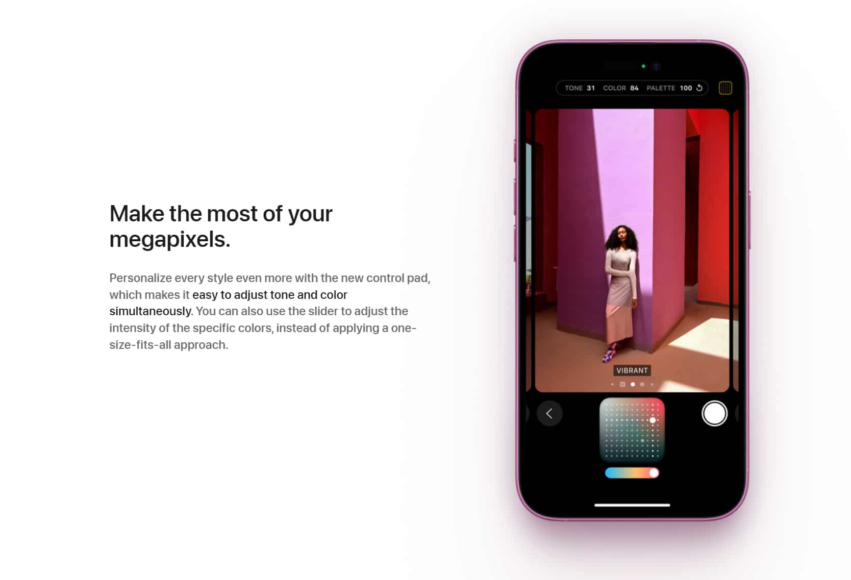 New photographic styles on the iPhone 16.