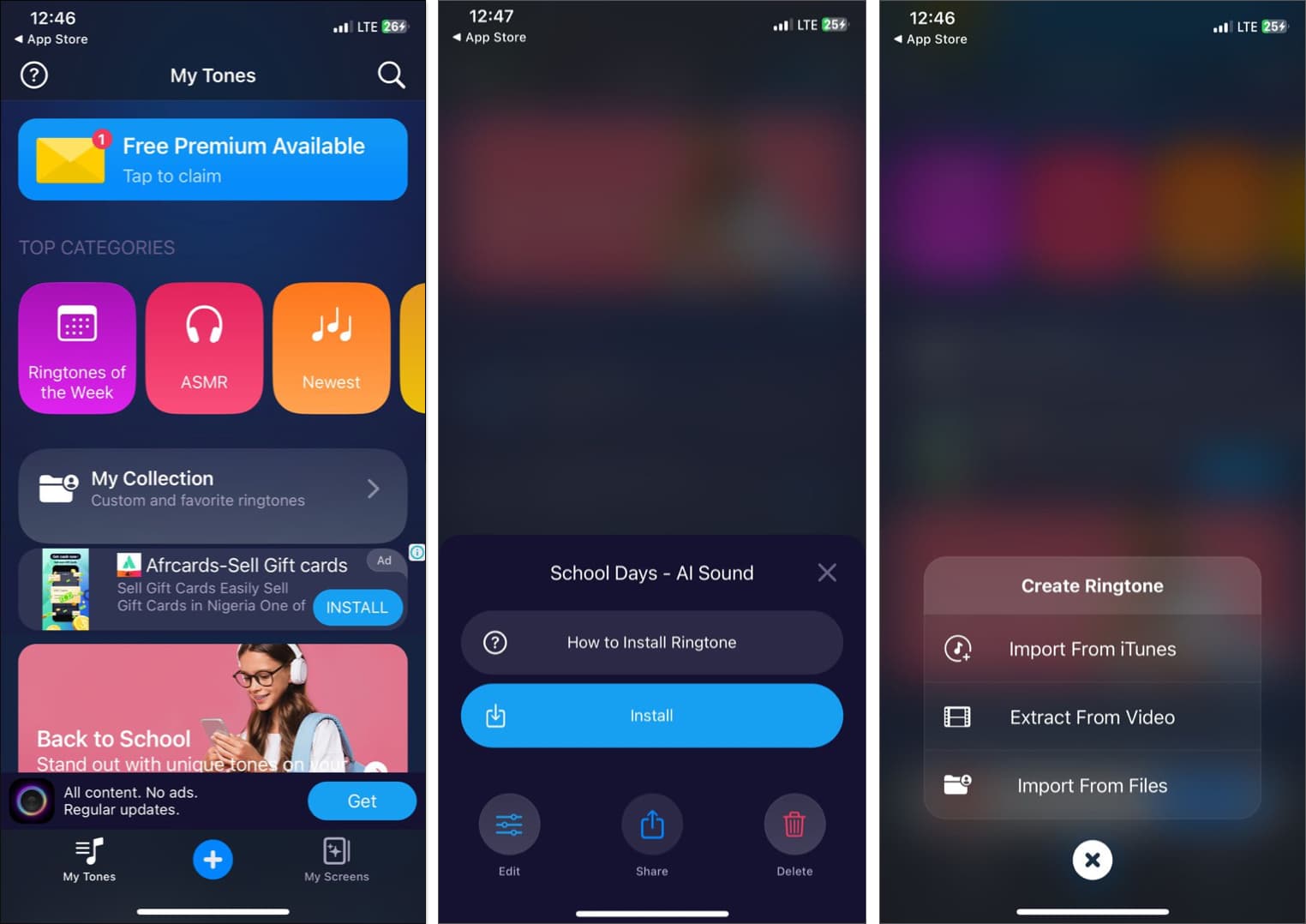RingTune: Ringtone app for iPhone.