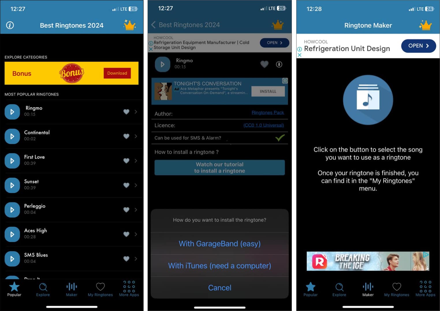 Ringtone Music: Explore & Make app.