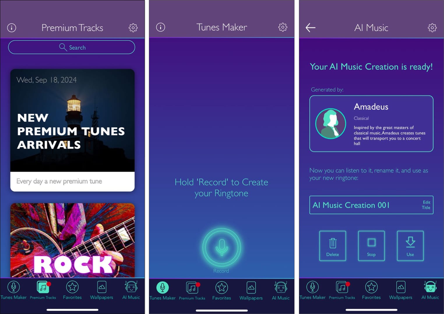 Ringtones for iPhone: Infinity iPhone ringtone app.
