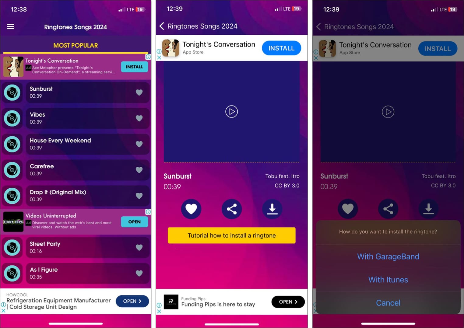 Ringtones for iPhone: Music iPhone ringtone app.