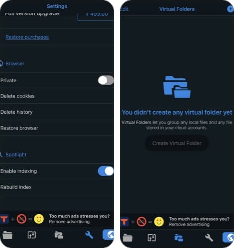 Total files iPhone file manager app.