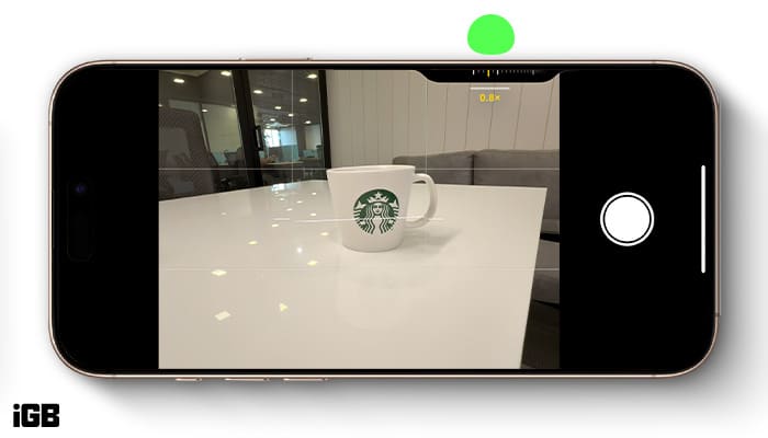 Adjusting the camera settings on an iPhone 16 with Camera Control.
