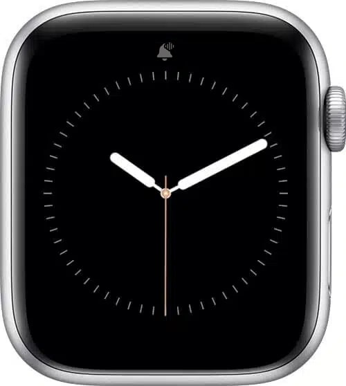 Bell with wavy lines icon on Apple Watch.