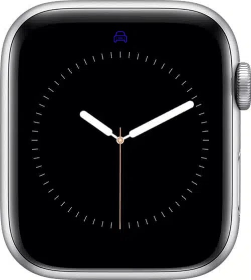 Car icon on Apple Watch.