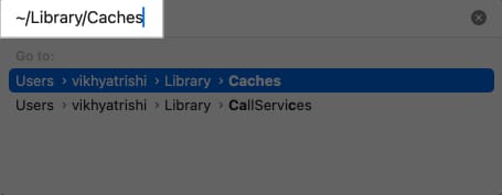 Accessing cached files through the Finder app on a Mac.