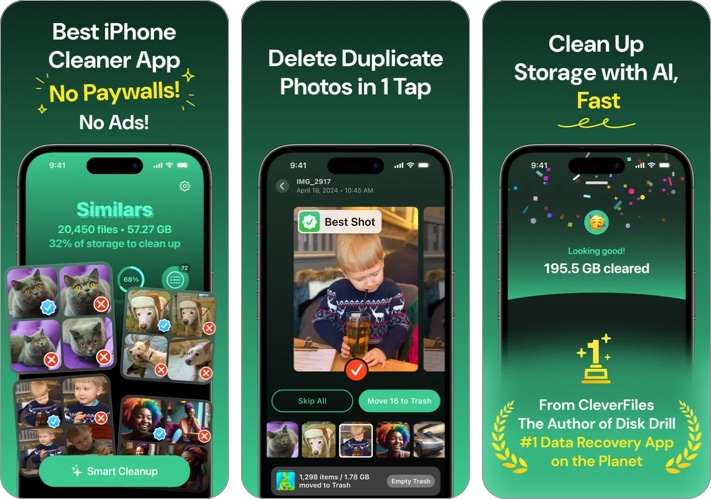 Clever cleaner ai cleanup ios app