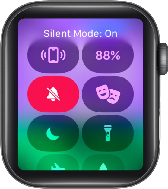 Cross bell icon on Apple Watch.