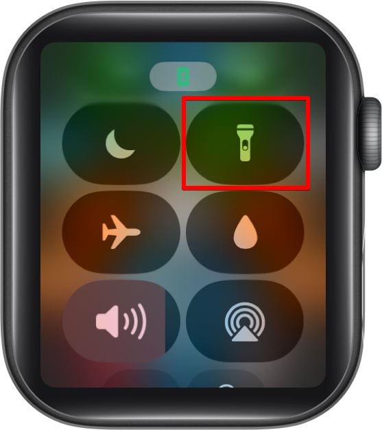 Flashlight icon on Apple Watch.