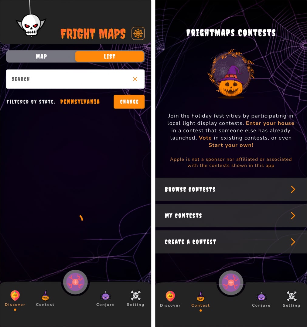 FrightMaps- Haunt Finder.