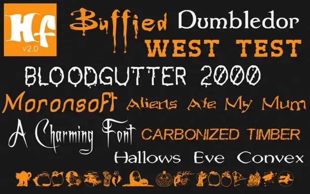 Halloween Fonts- Free Commercial Use Holiday Fonts.