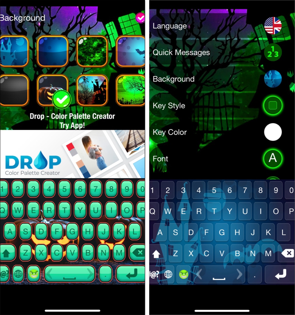 Halloween Keyboard Themes Custom Scary Designs.