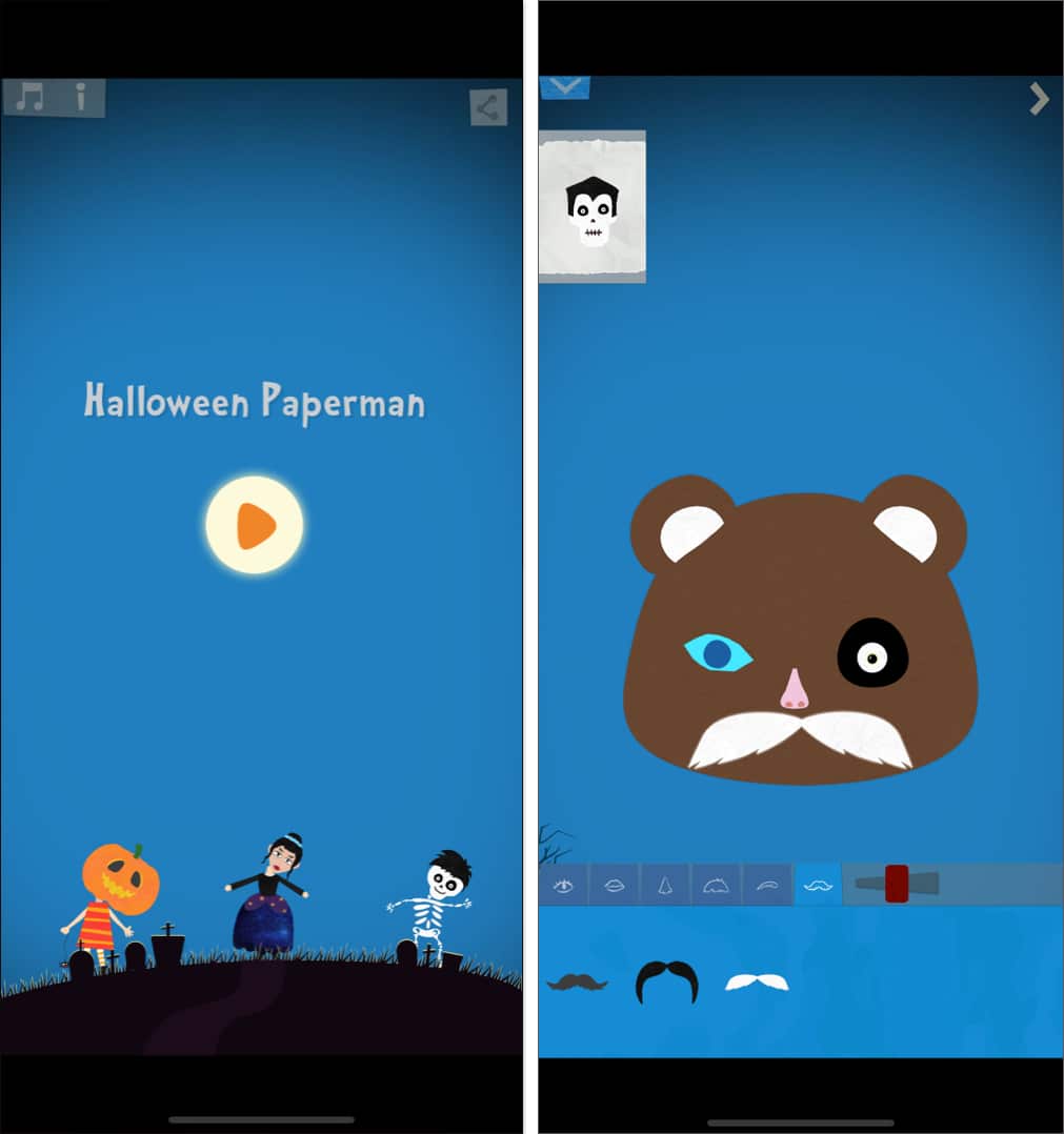 Halloween Paperman Art Game.