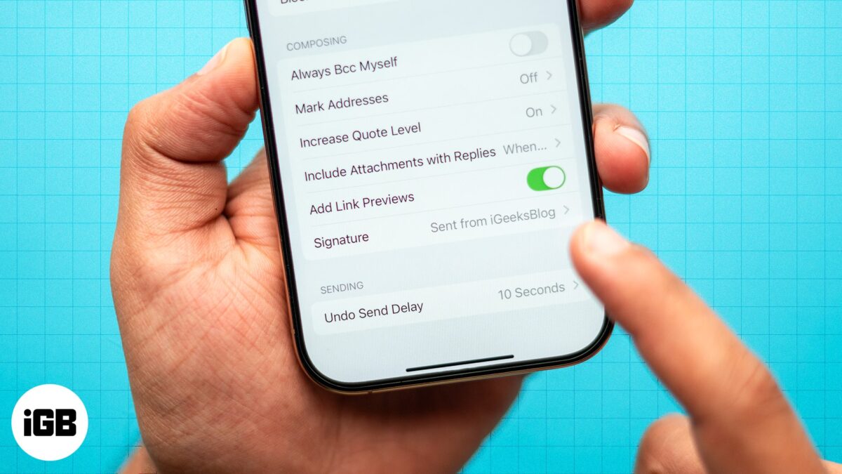 How to change signature in mail app on iphone and ipad
