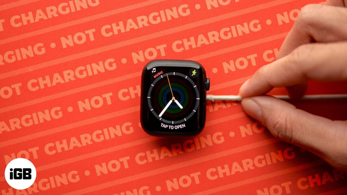 How to fix the apple watch not charging problem