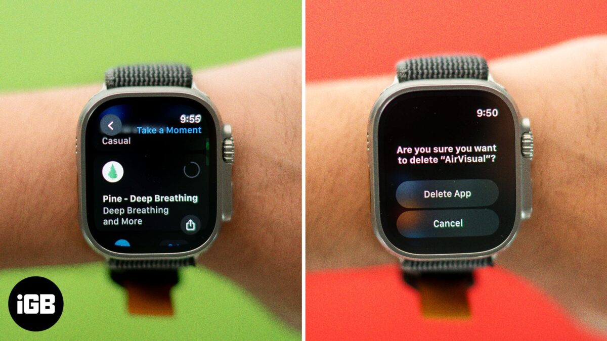 How to install and delete apps on apple watch